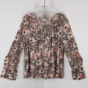 Lucky Brand Floral Peasant XL Top